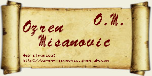 Ozren Mišanović vizit kartica
